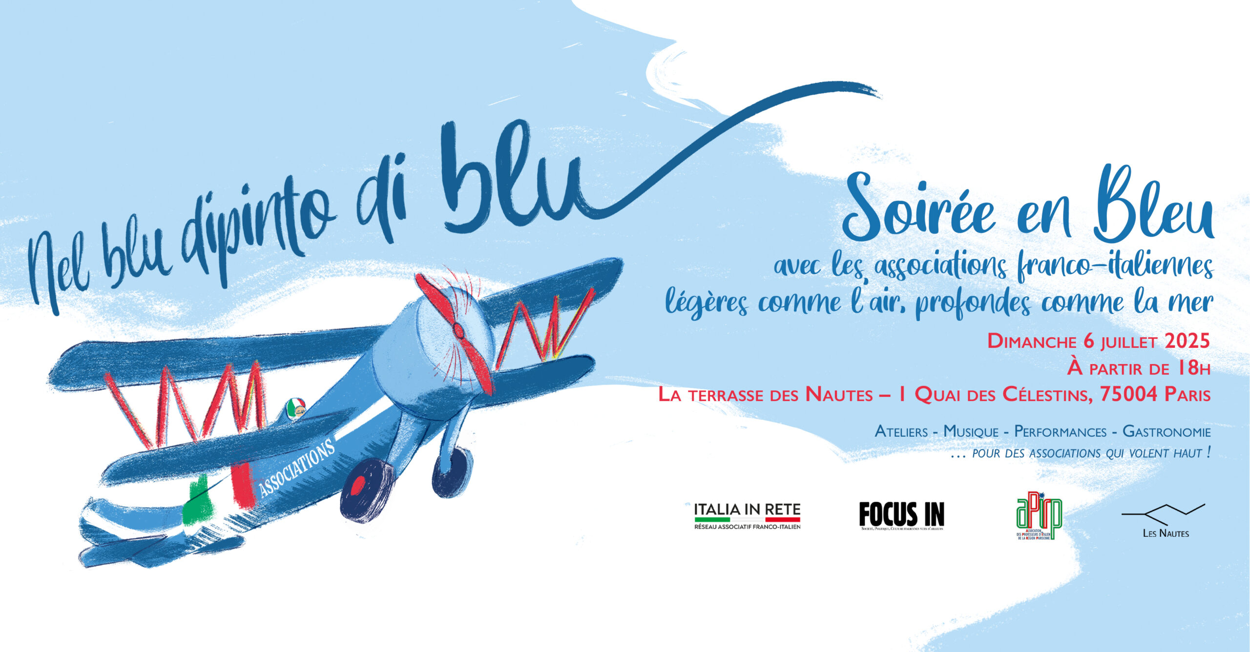 "Nel blu dipinto di blu" - la cena delle associazioni